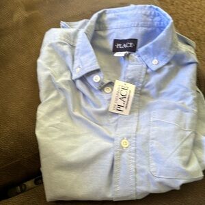 Boys size xl 14 long sleeve button down shirt